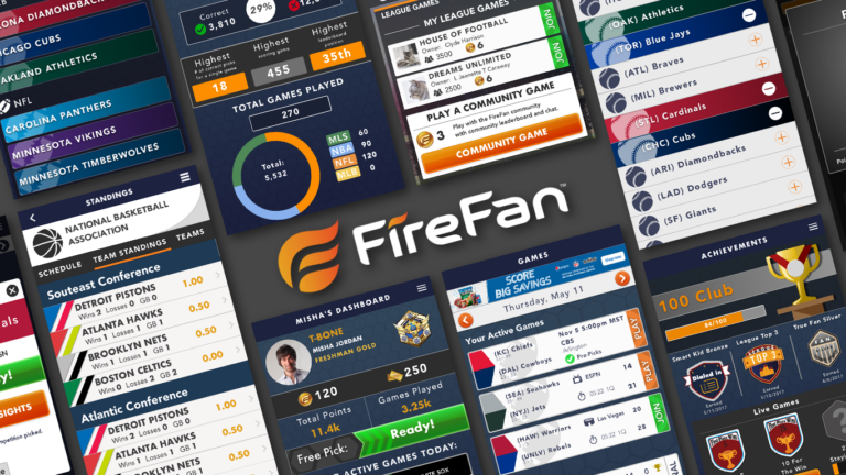 FireFan app screens